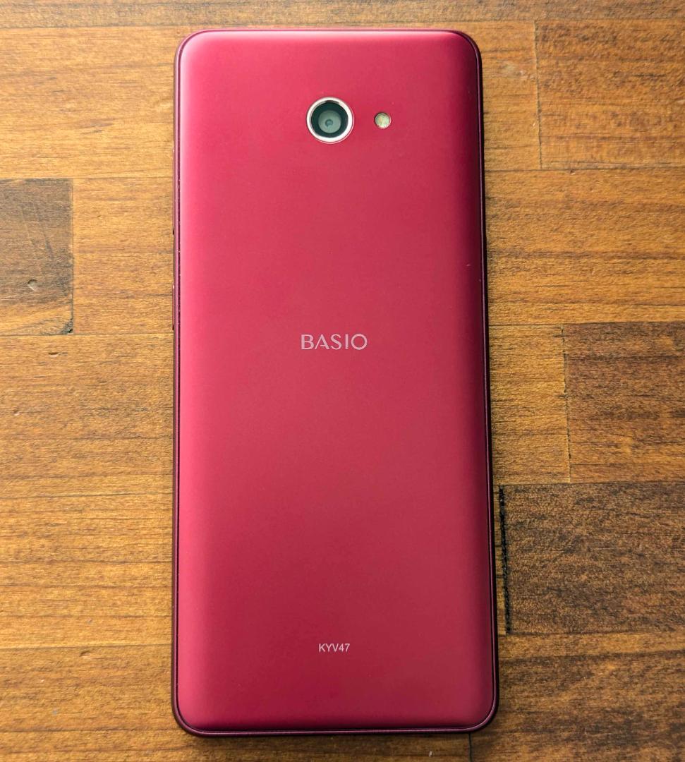 BASIO4 KYV47 au 本体 ベイシオ4 SIMフリー スマホ 美品