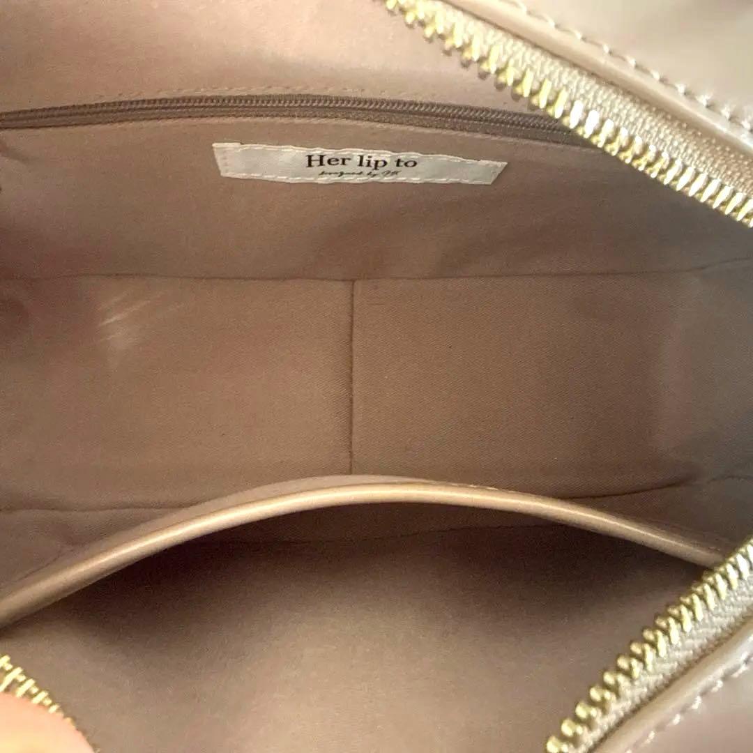 ボストンバッグ Herlipto Trois Logo Mini Boston Bag