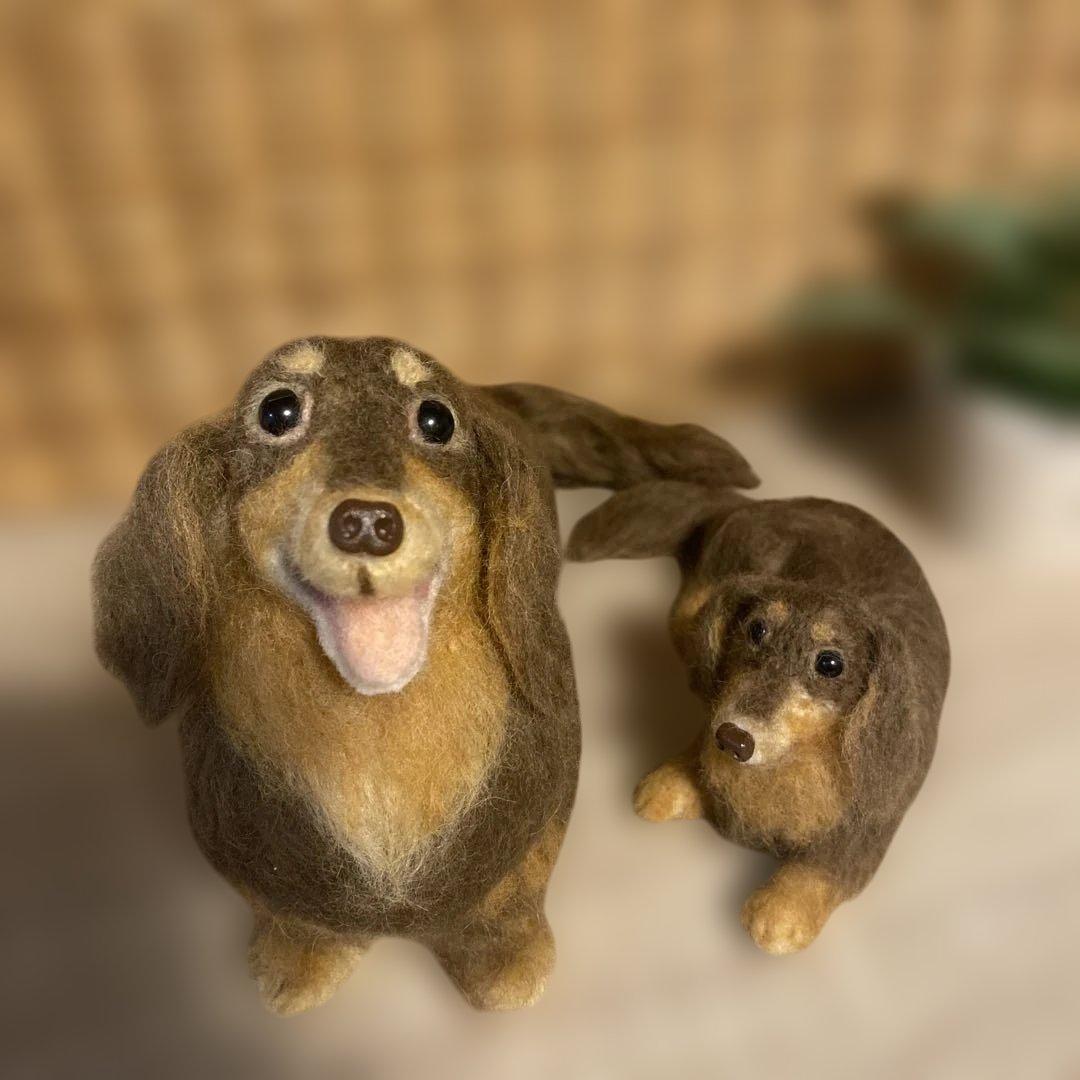 羊毛フェルト　ミニチュアダックス