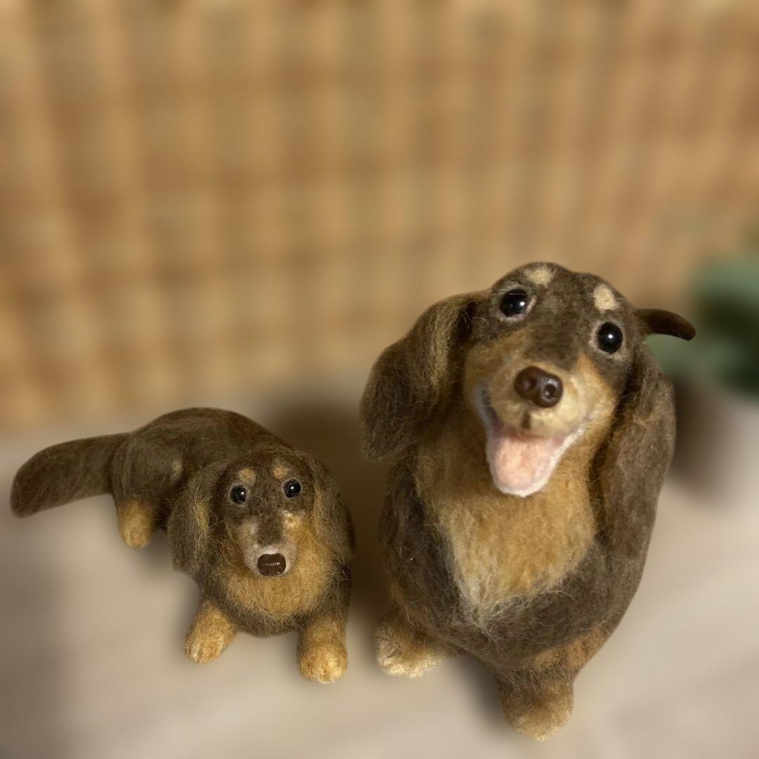 羊毛フェルト　ミニチュアダックス