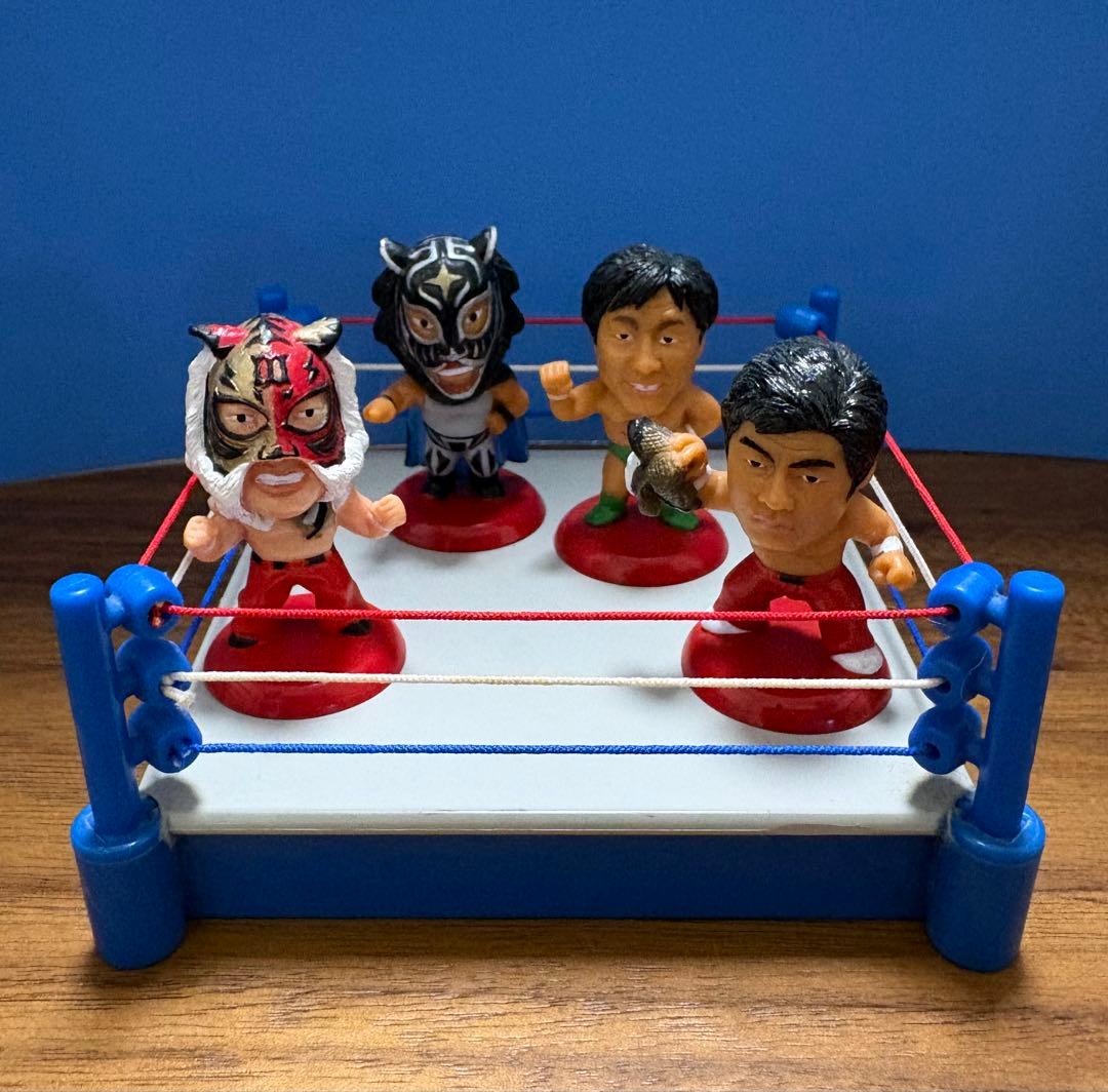 プロ格ヒーローズ　新日本プロレス　初代タイガーマスク関係、14体セット