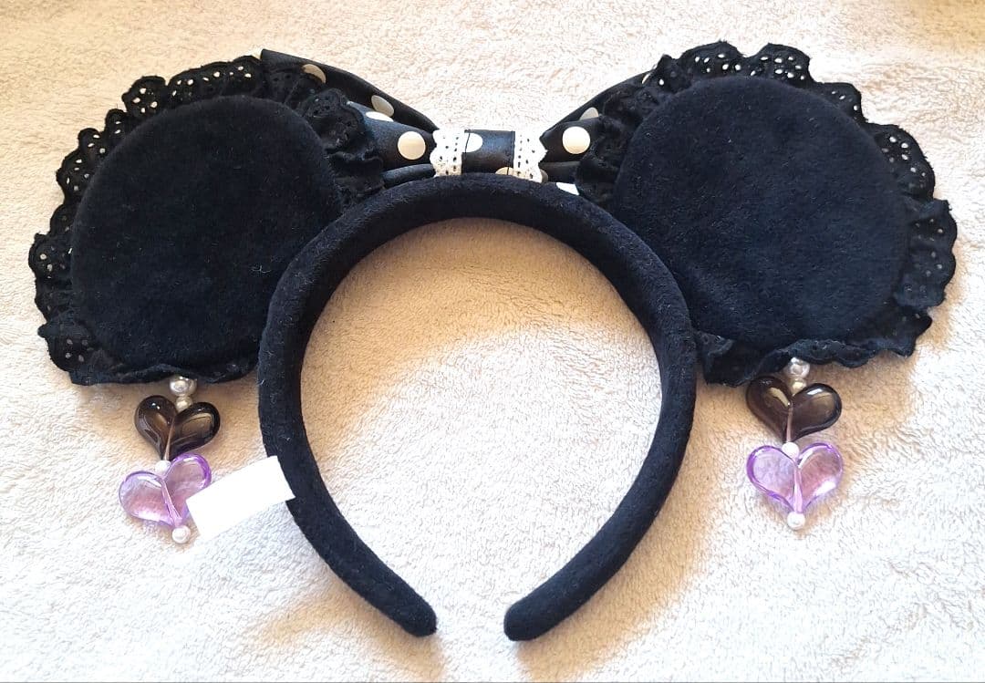 廃盤 　ディズニー カチューシャ　 ドット イヤリング　レア