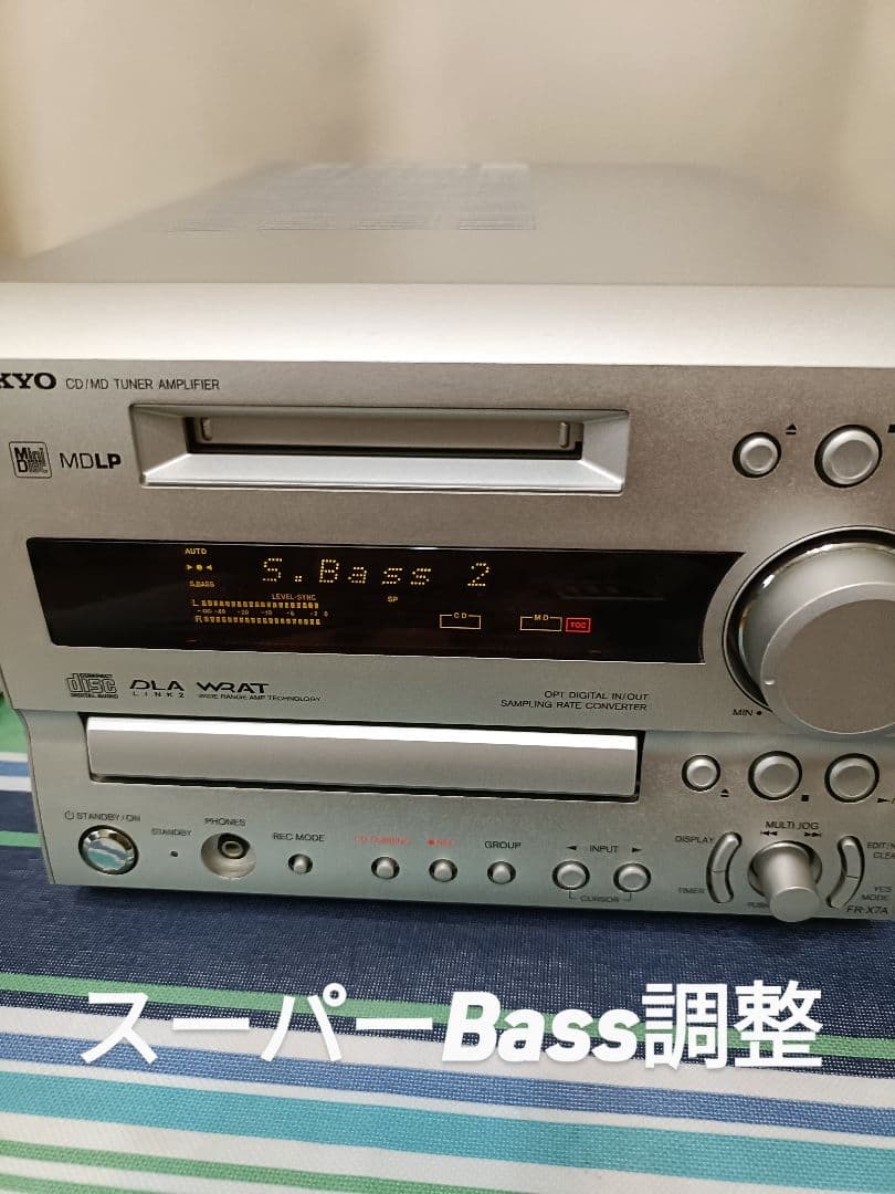ONKYO FR-X7A CD,MD,FM/AM　整備済完動品 新品リモコン付