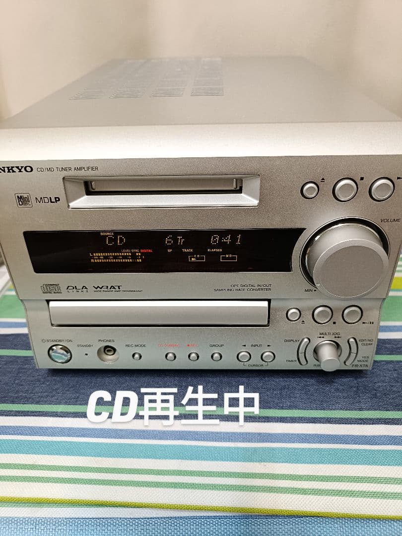 ONKYO FR-X7A CD,MD,FM/AM　整備済完動品 新品リモコン付