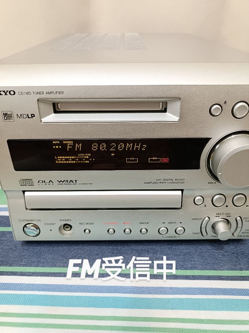 ONKYO FR-X7A CD,MD,FM/AM　整備済完動品 新品リモコン付
