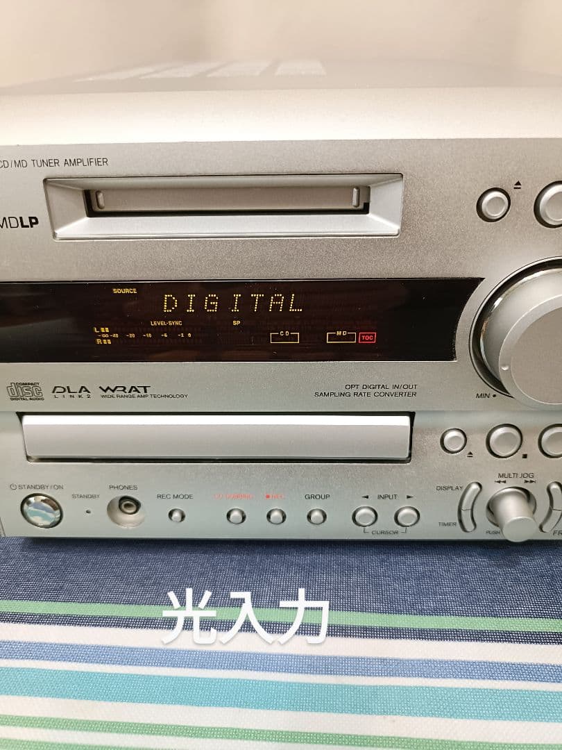 ONKYO FR-X7A CD,MD,FM/AM　整備済完動品 新品リモコン付