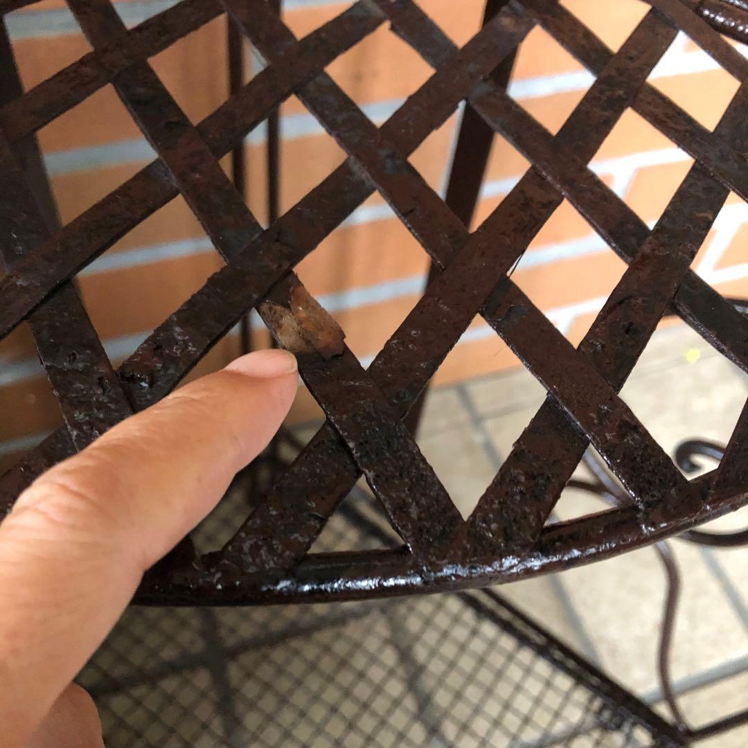 h アイアンラック　三角コーナー　ガーデニング雑貨アンティーク　フラワースタンド