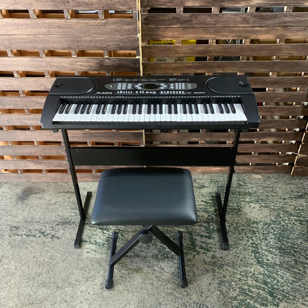 H029\" Alesis Melody61 電子キーボード スタンド 椅子付