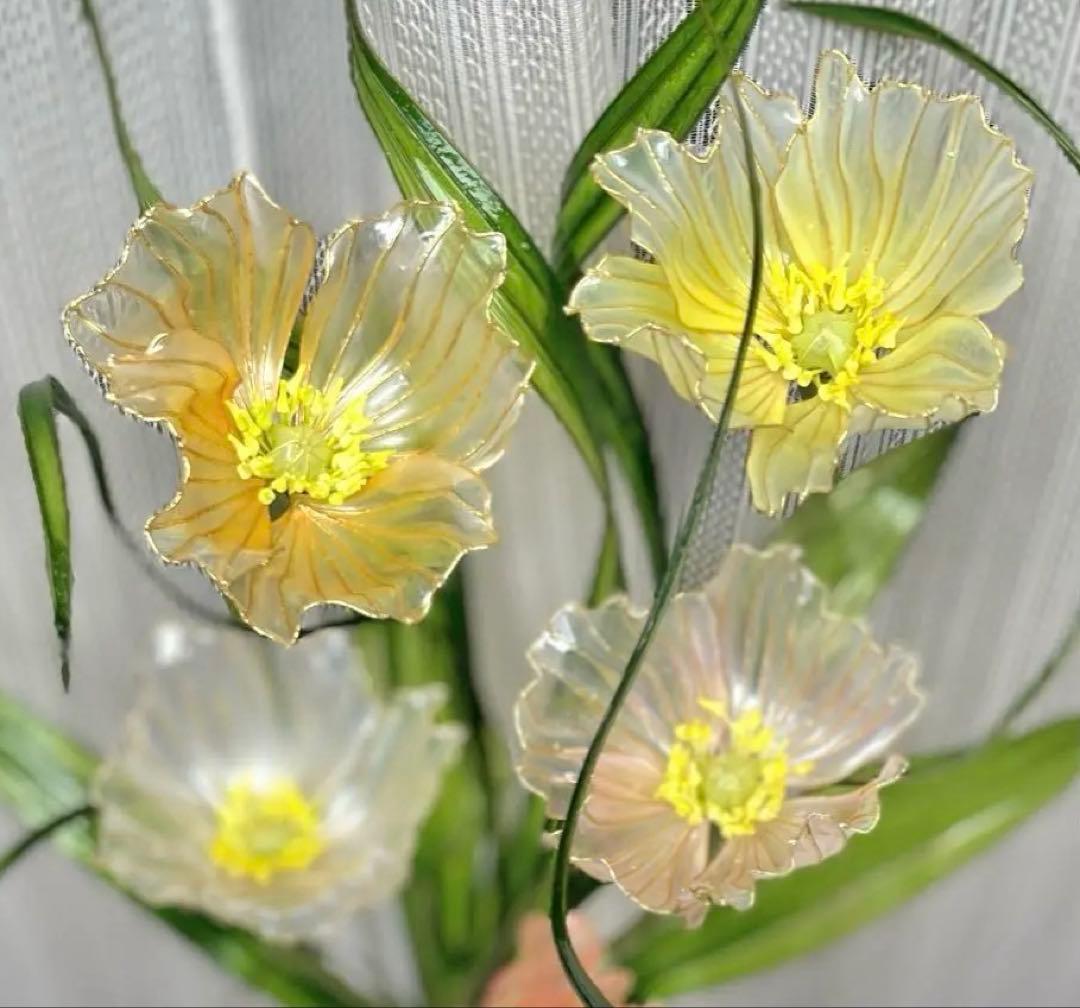 アメリカンフラワー　ディップフラワー　NO.179（ポピー）とNO.180