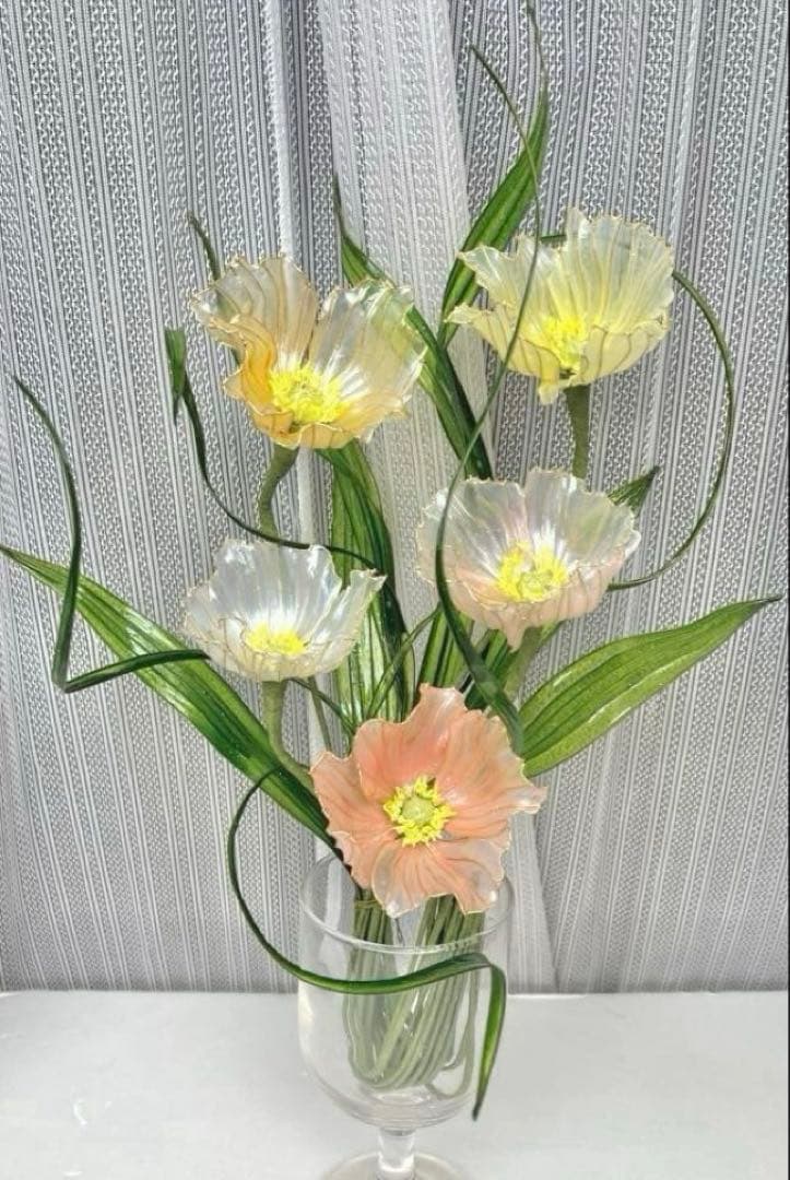 アメリカンフラワー　ディップフラワー　NO.179（ポピー）とNO.180