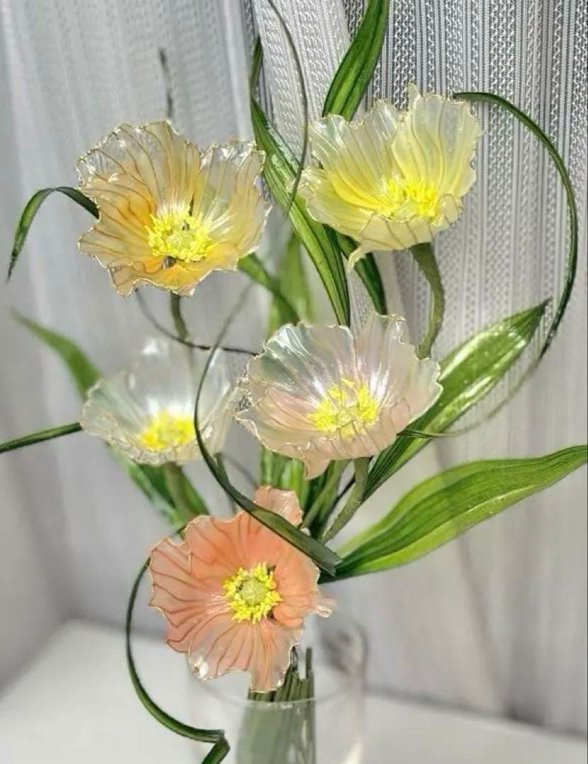 アメリカンフラワー　ディップフラワー　NO.179（ポピー）とNO.180