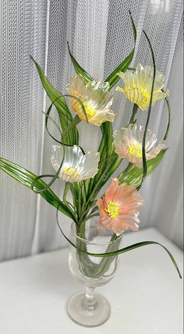 アメリカンフラワー　ディップフラワー　NO.179（ポピー）とNO.180