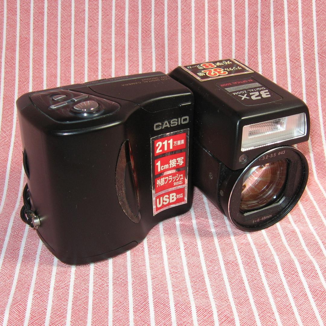 作例有　動作品　メモリー付　CCDコンデジ　カシオ QV-2800UX　単三電池