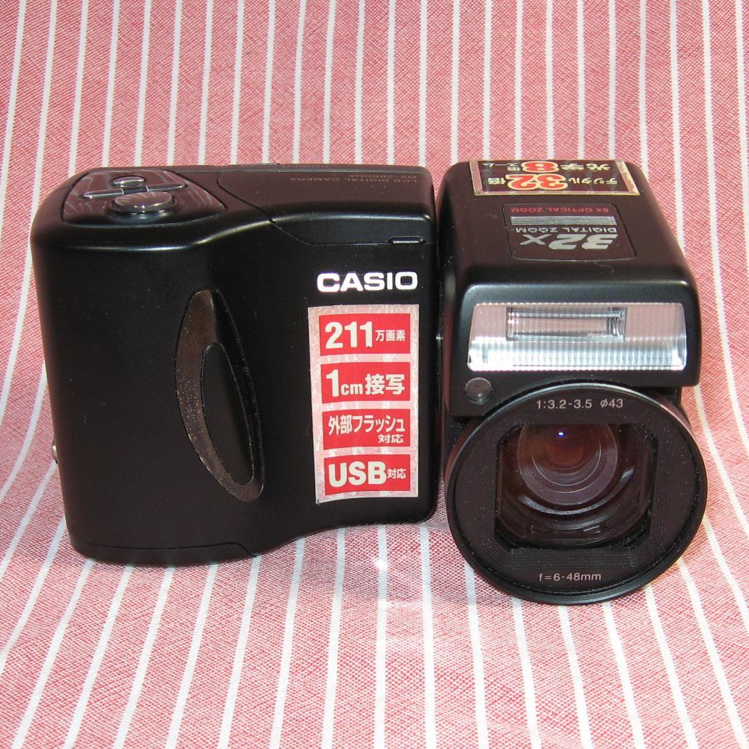 作例有　動作品　メモリー付　CCDコンデジ　カシオ QV-2800UX　単三電池