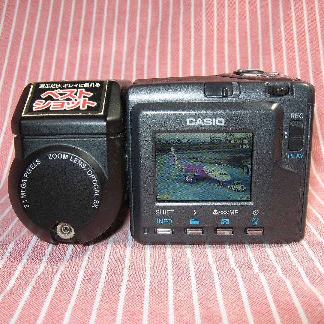作例有　動作品　メモリー付　CCDコンデジ　カシオ QV-2800UX　単三電池