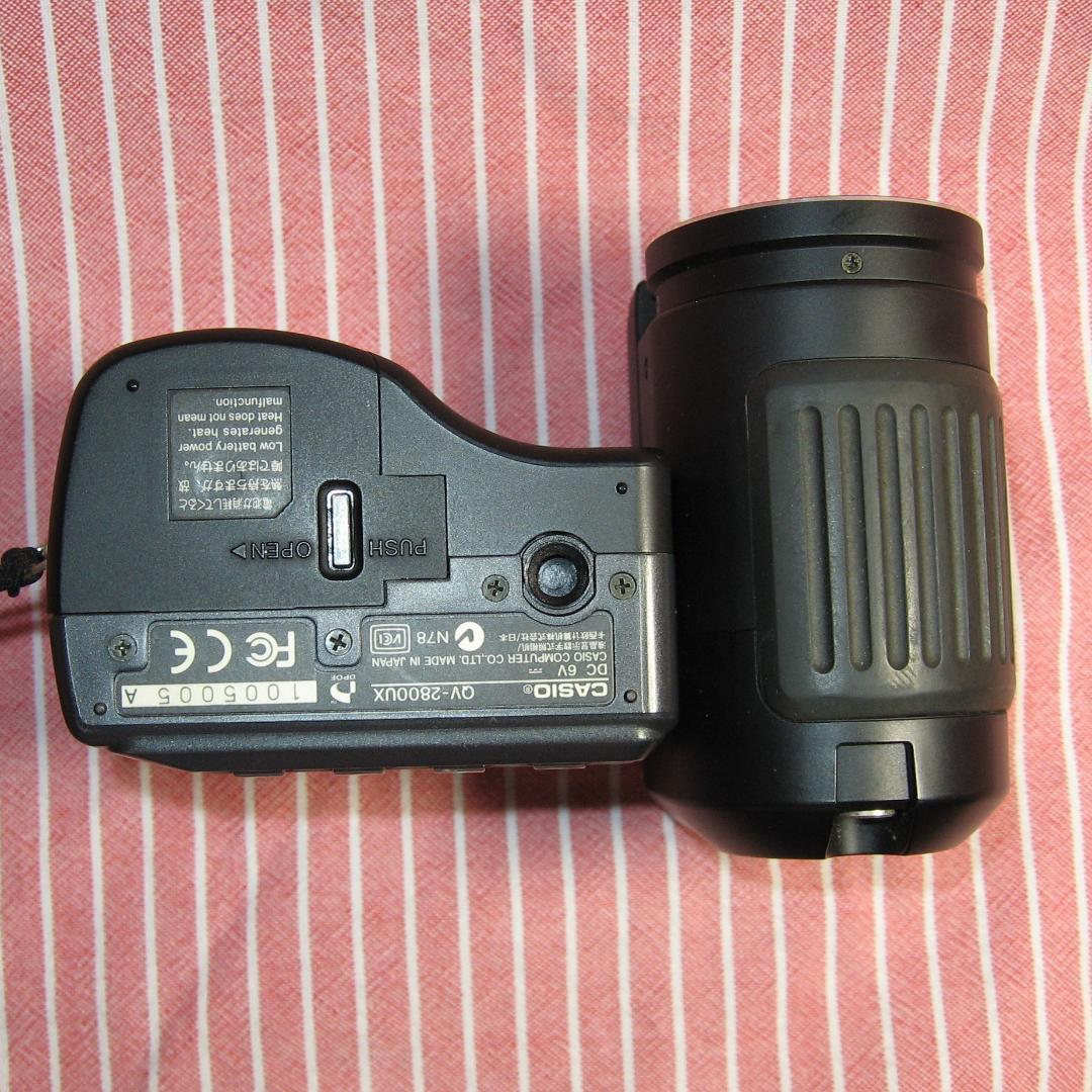作例有　動作品　メモリー付　CCDコンデジ　カシオ QV-2800UX　単三電池