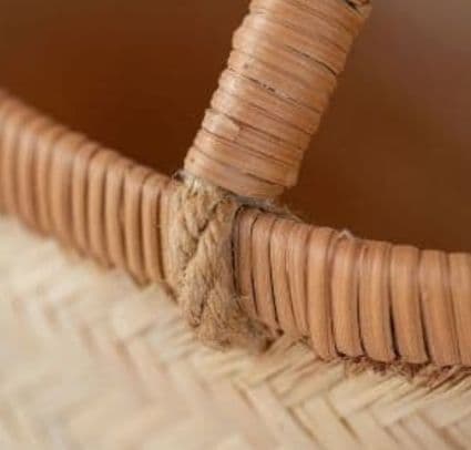 竹細工 極上品かご 収納 手作工芸品 市場かご 手提かご 買い物かご