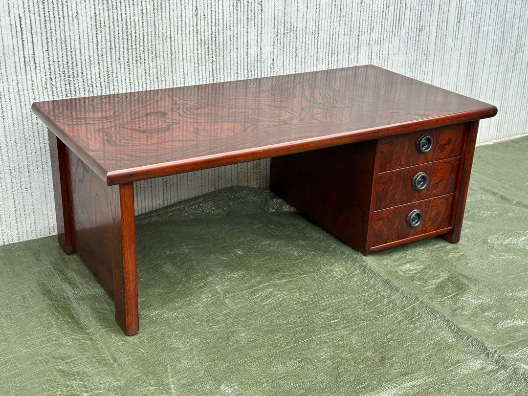 【文机】駿河民芸　国産　座机　座敷机　和モダン◎