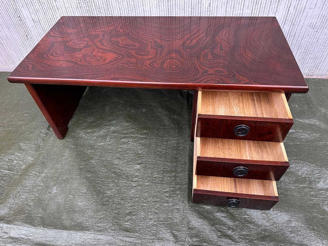 【文机】駿河民芸　国産　座机　座敷机　和モダン◎