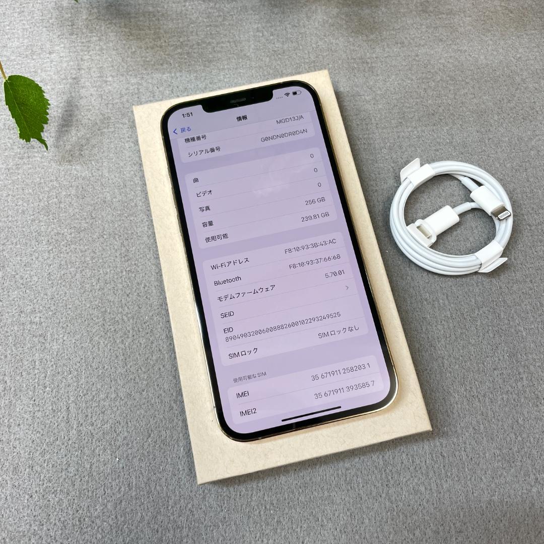 iPhone12 Pro Max 256Gb ゴールド国内SIMフリー 送料無料
