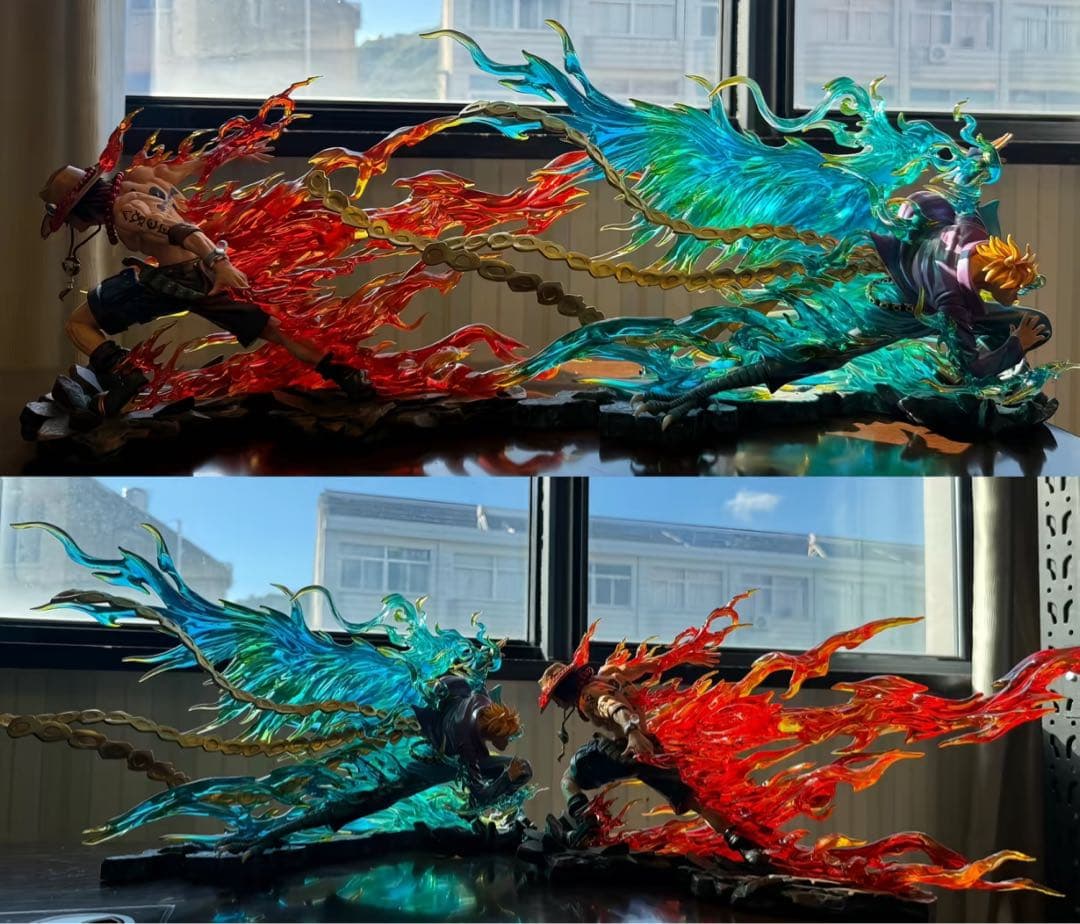 ワンピース　エース＆マルコ【ドリフト】ガレージキット フィギュア1/8