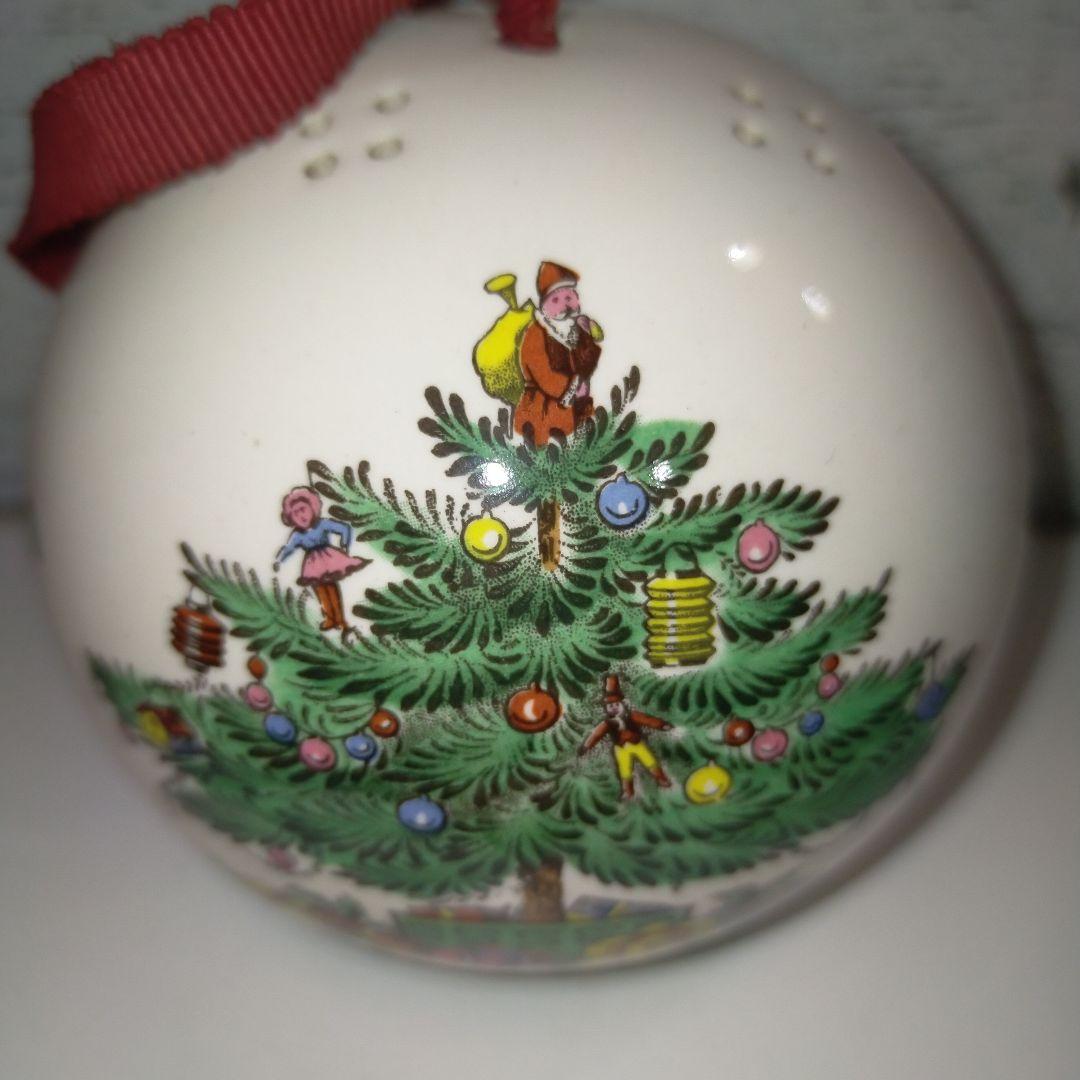 Spode クリスマスツリー 調味料入れ オーナメント スポード