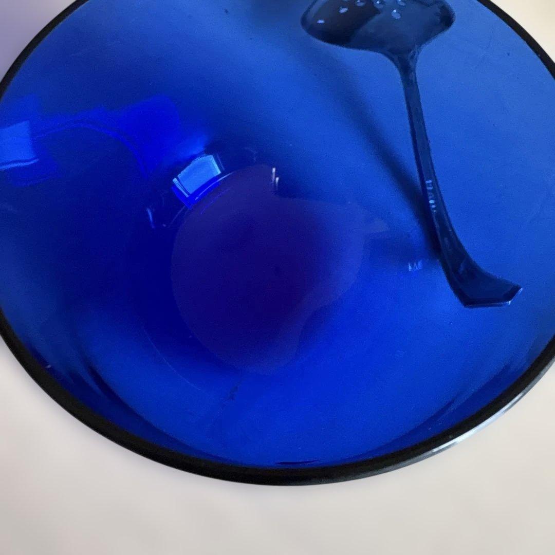 銀メッキのキャビアボウルとスプーンのセット　イギリス　ヴィンテージ