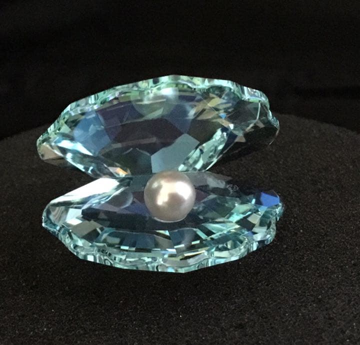 スワロフスキー 真珠と貝　2点　美品