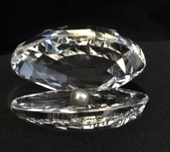 スワロフスキー 真珠と貝　2点　美品