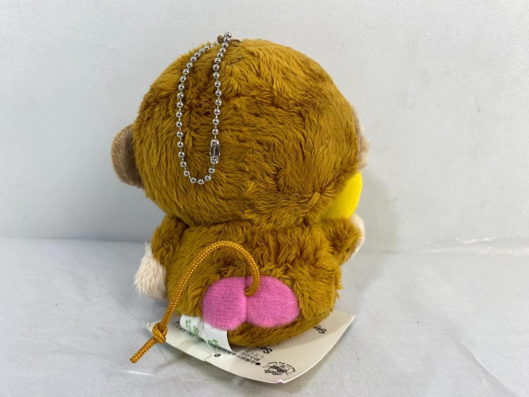 サンリオ おさるのもんきち もしもし マスコットホルダー ぬいぐるみ タグ付 ①