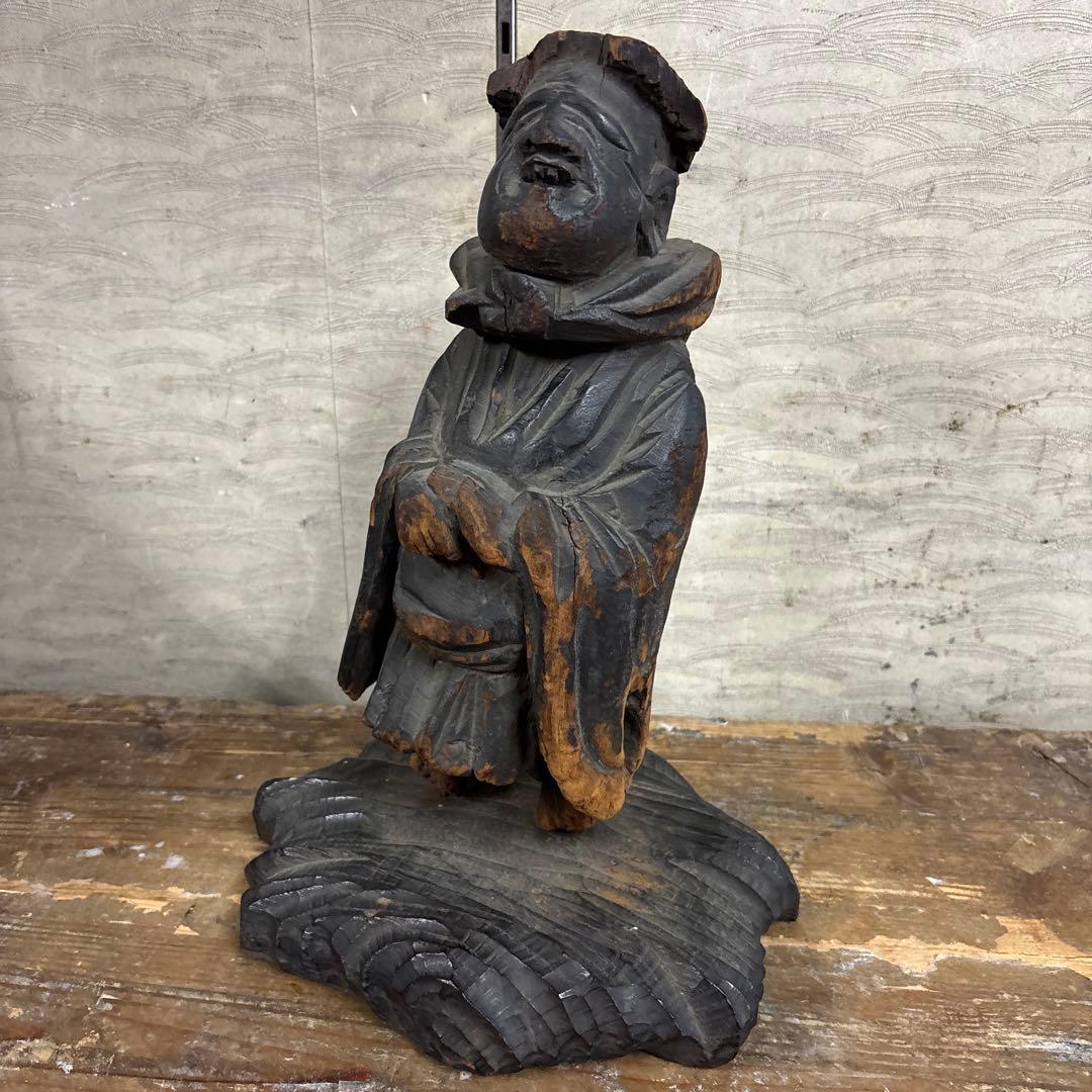 貧乏神　木彫木製