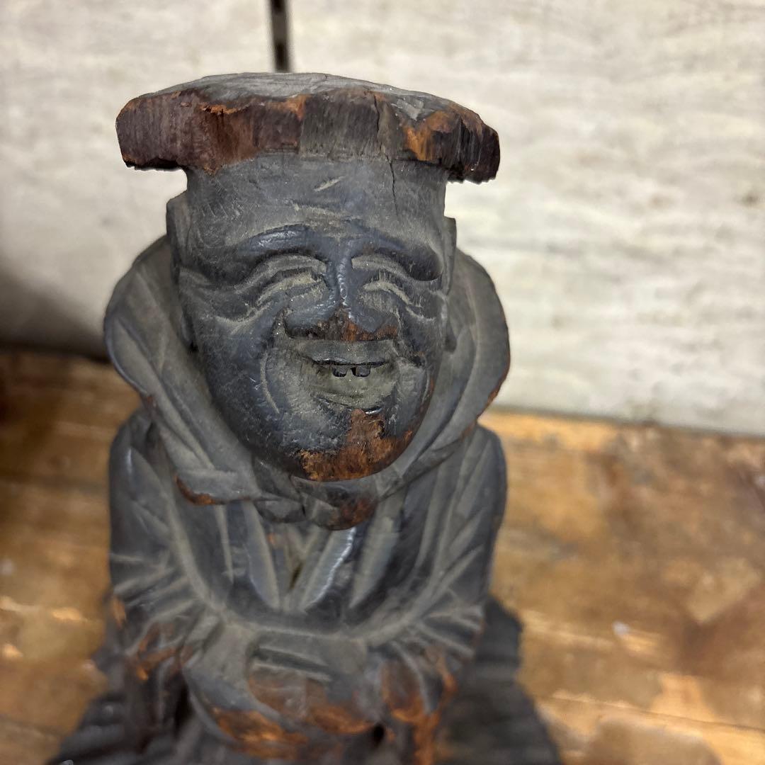 貧乏神　木彫木製