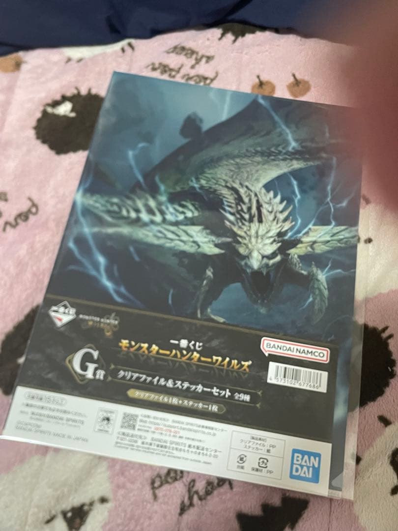 一番くじG賞 モンスターハンターワイルズ クリアファイル×14