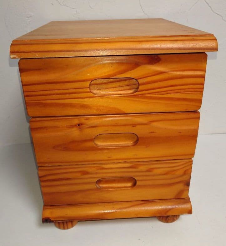 木製 3段 引出し ボックス 台 棚 収納 小物入れ 三段キャビネット チェスト