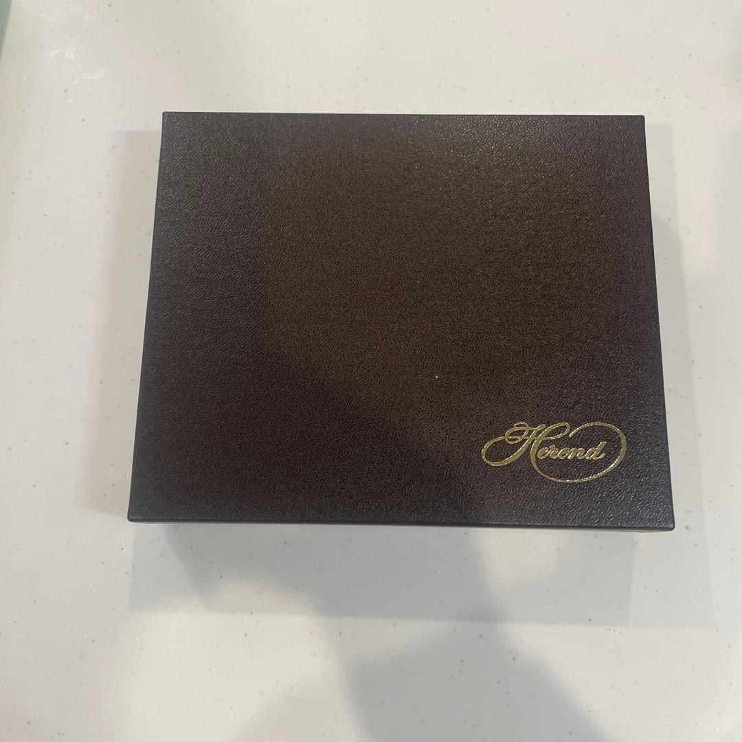 Herend 花柄 磁器皿 楕円形 専用箱付き