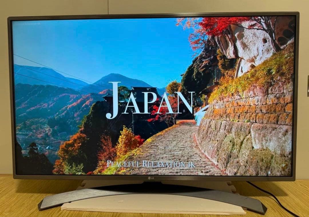 美品LG 43UJ630A 43 インチ　2018年製　⭕️ 4Kネット動画テレビ