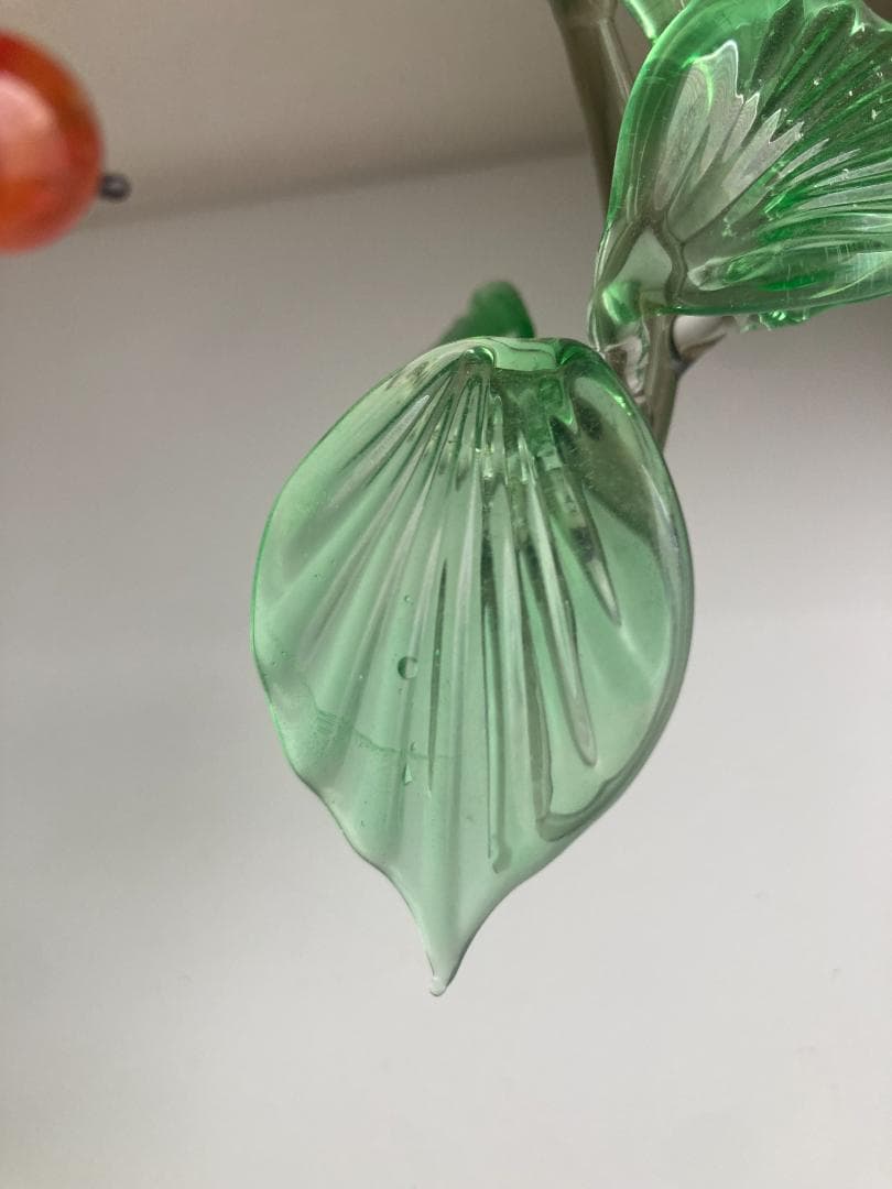 ガラス細工　鳥　鷽 うそ　bird オブジェ　2個セット