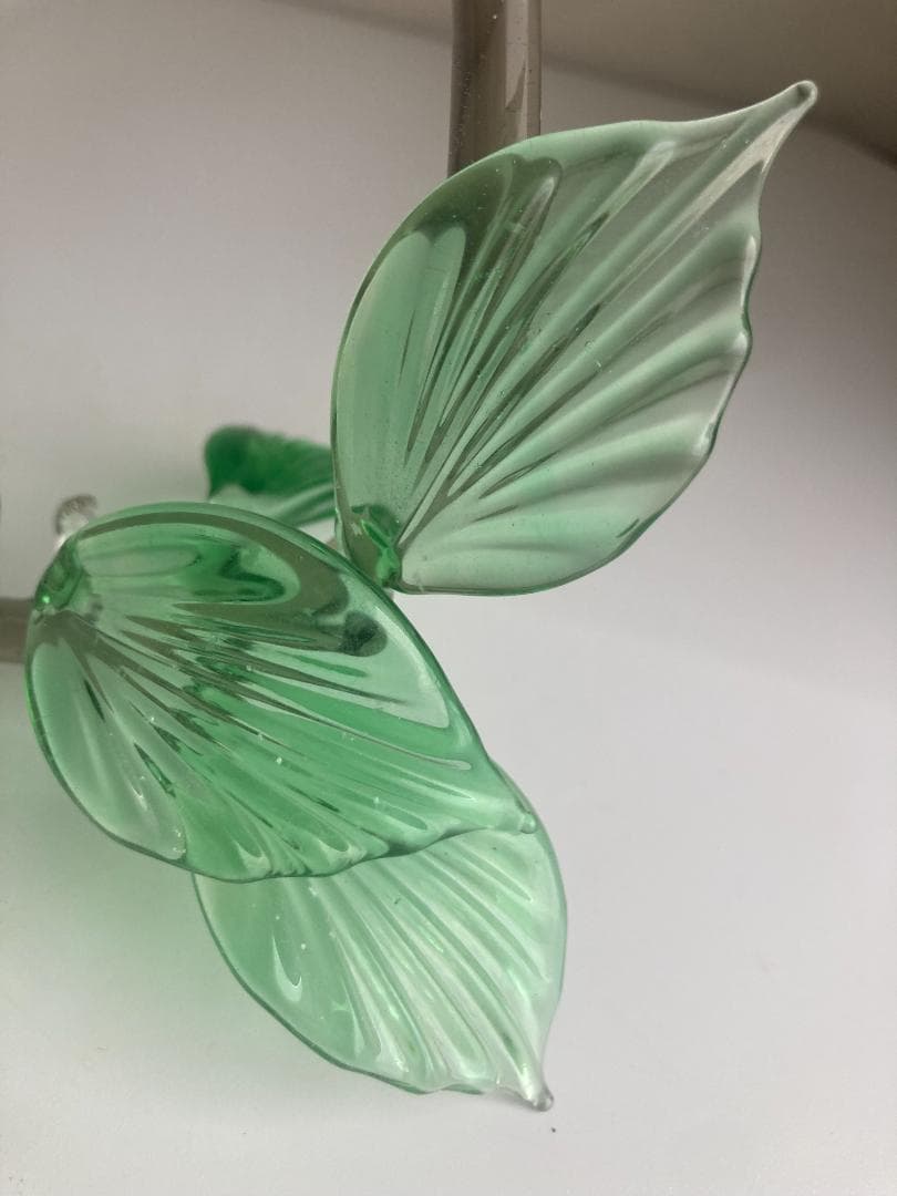 ガラス細工　鳥　鷽 うそ　bird オブジェ　2個セット