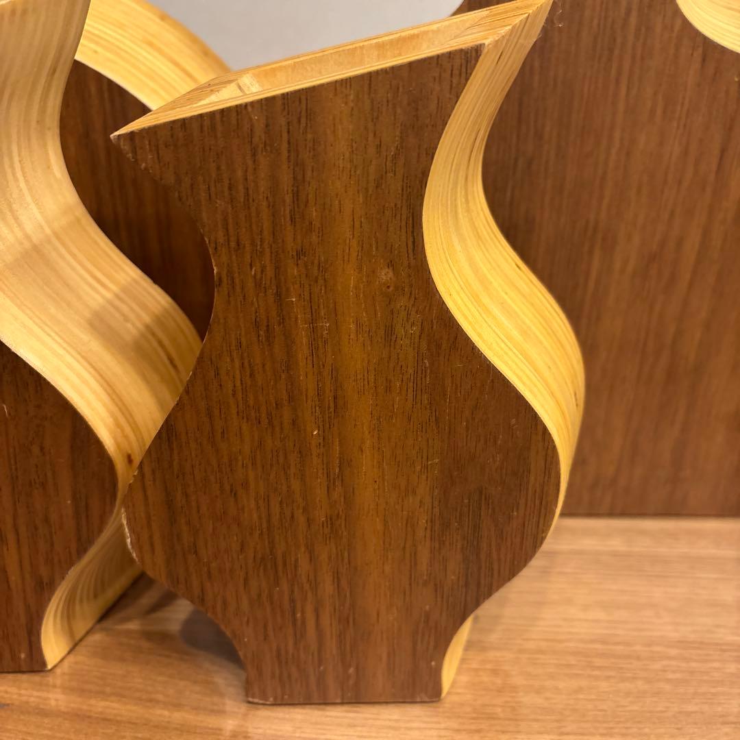 木製　フラワーベース