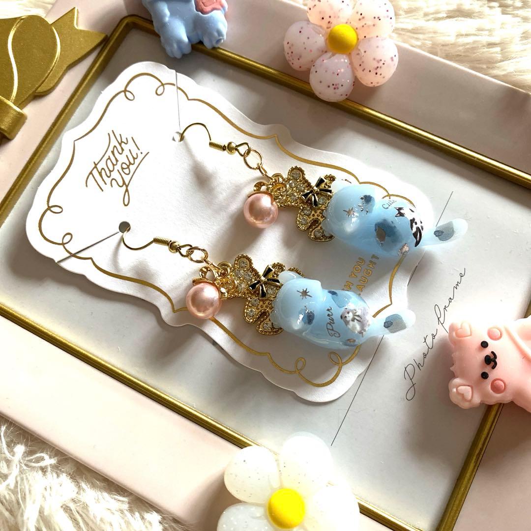 ☆猫ちゃんがオシャレ！大人キュートピアス☆