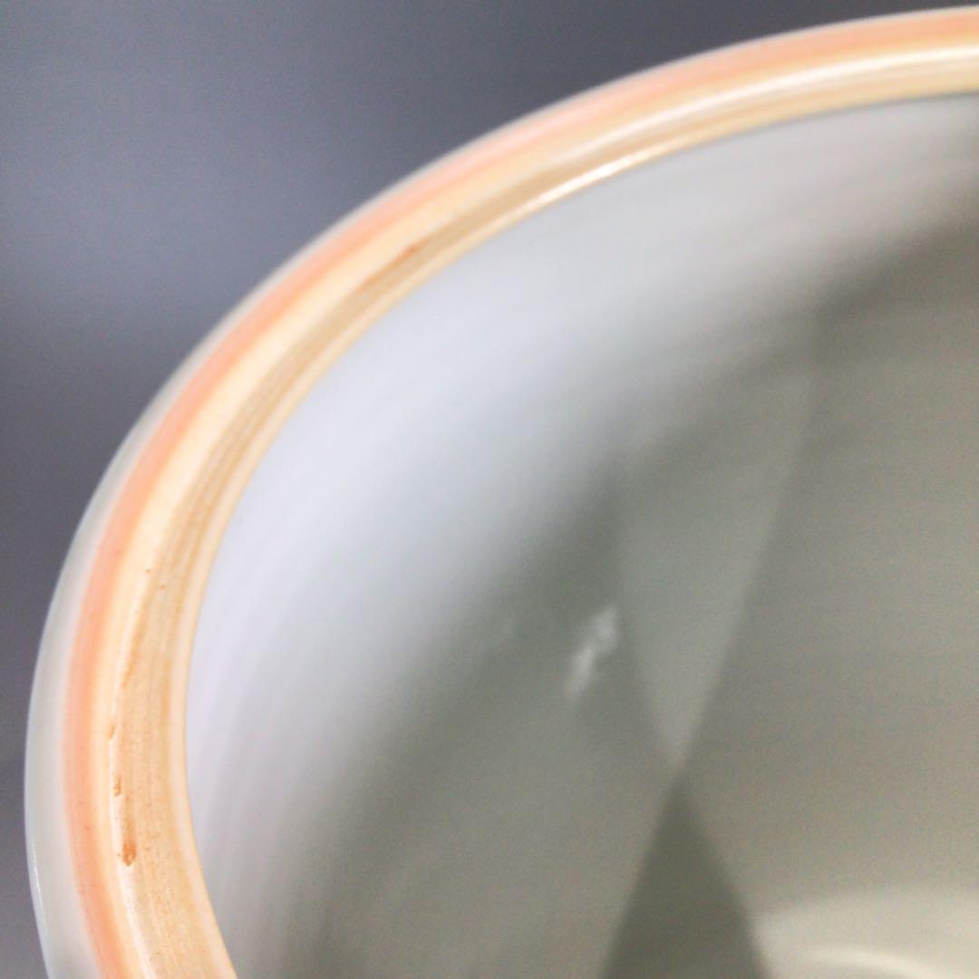 Ｐ６２５　水指　『膳所焼』『淡海ぜぜ　陽炎園造』『染付雲堂文』　共箱　茶道具