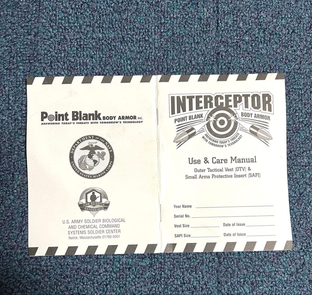 米軍実物Point Blank社製 美品ウッドランド ボディーアーマーXLサイズ