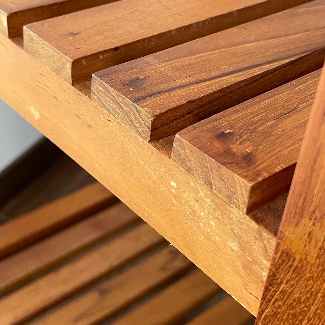 SCANTEAK チーク材 3段シェルフ