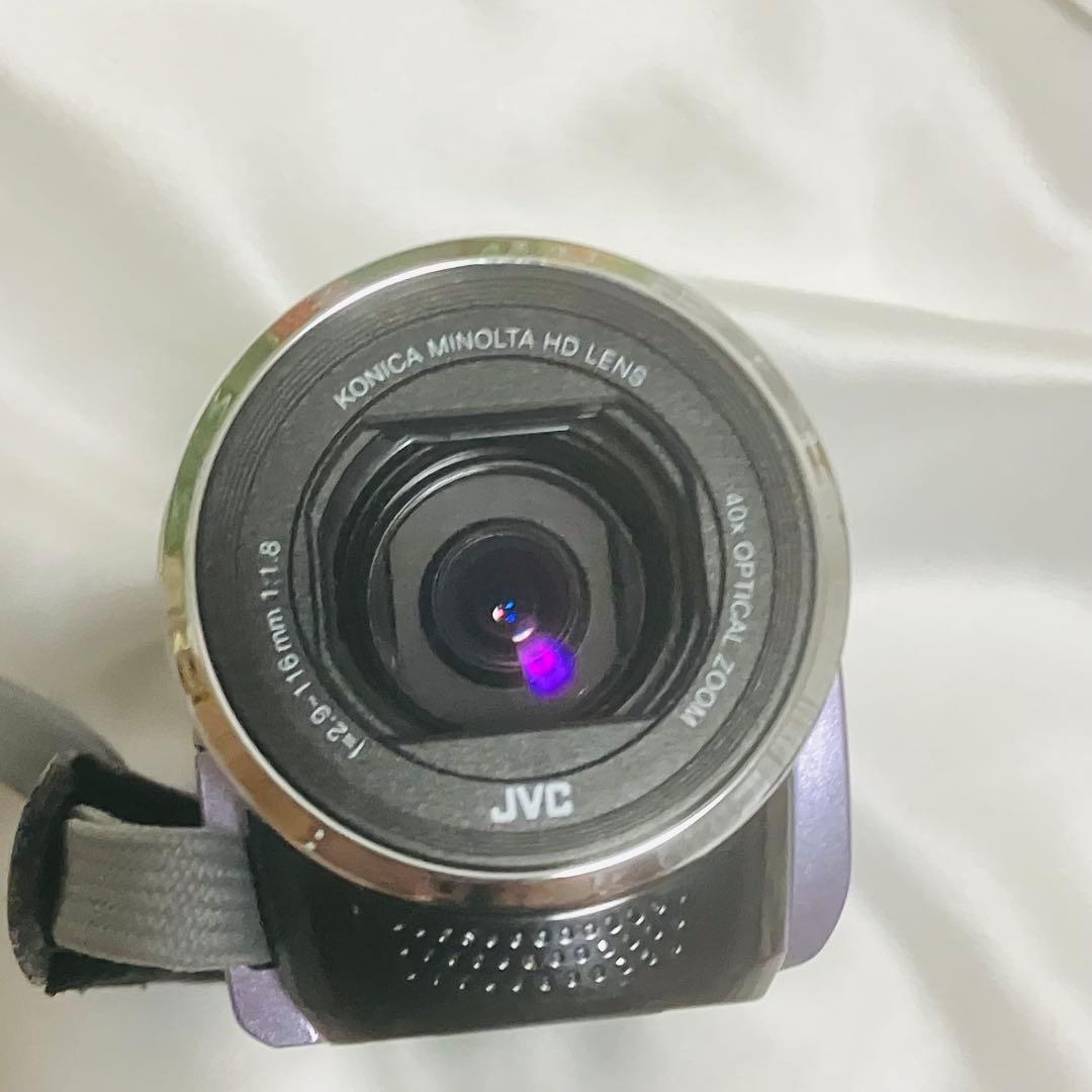 希少 JVC Everio GZ-HM33 パープル ビデオカメラ