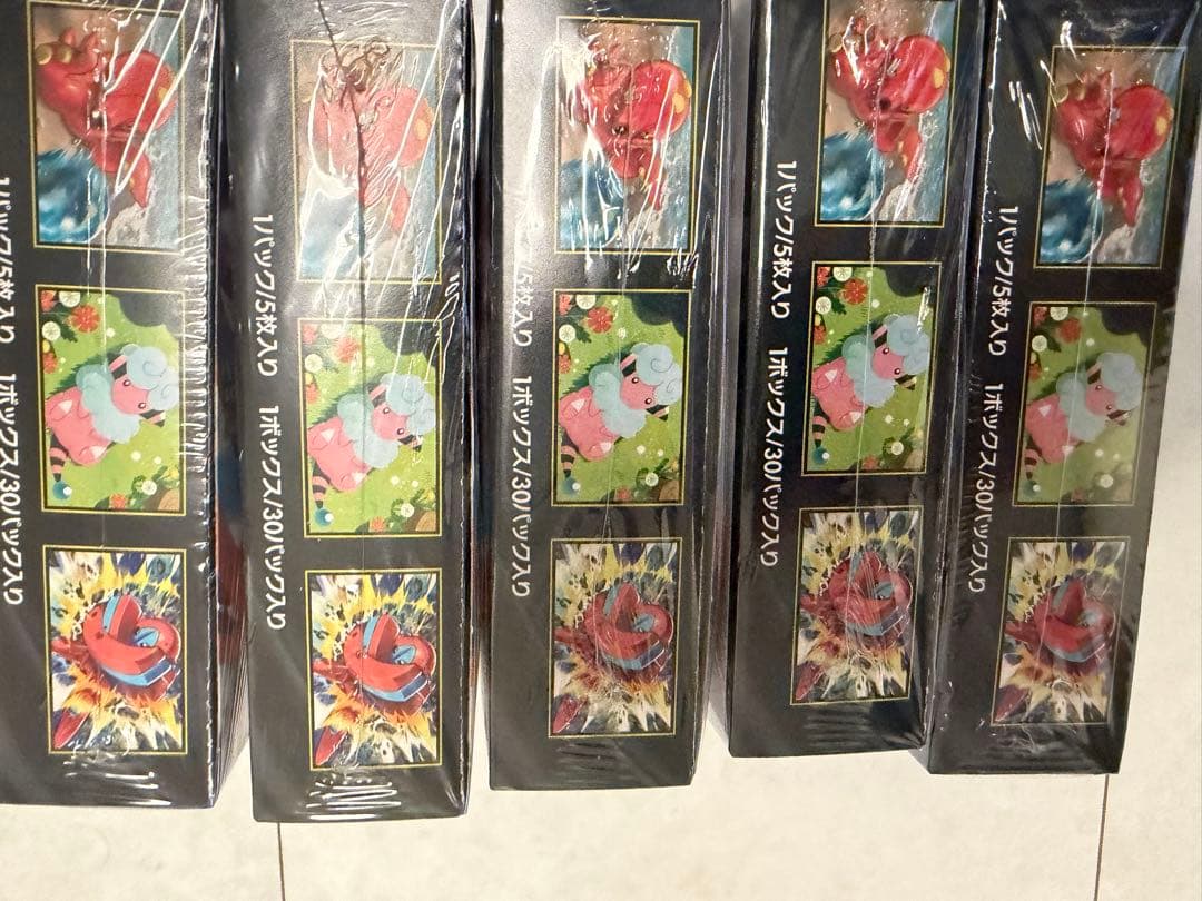 ポケモンカードニンジャスピナー　5BOX 新品未開封　シュリンク付き