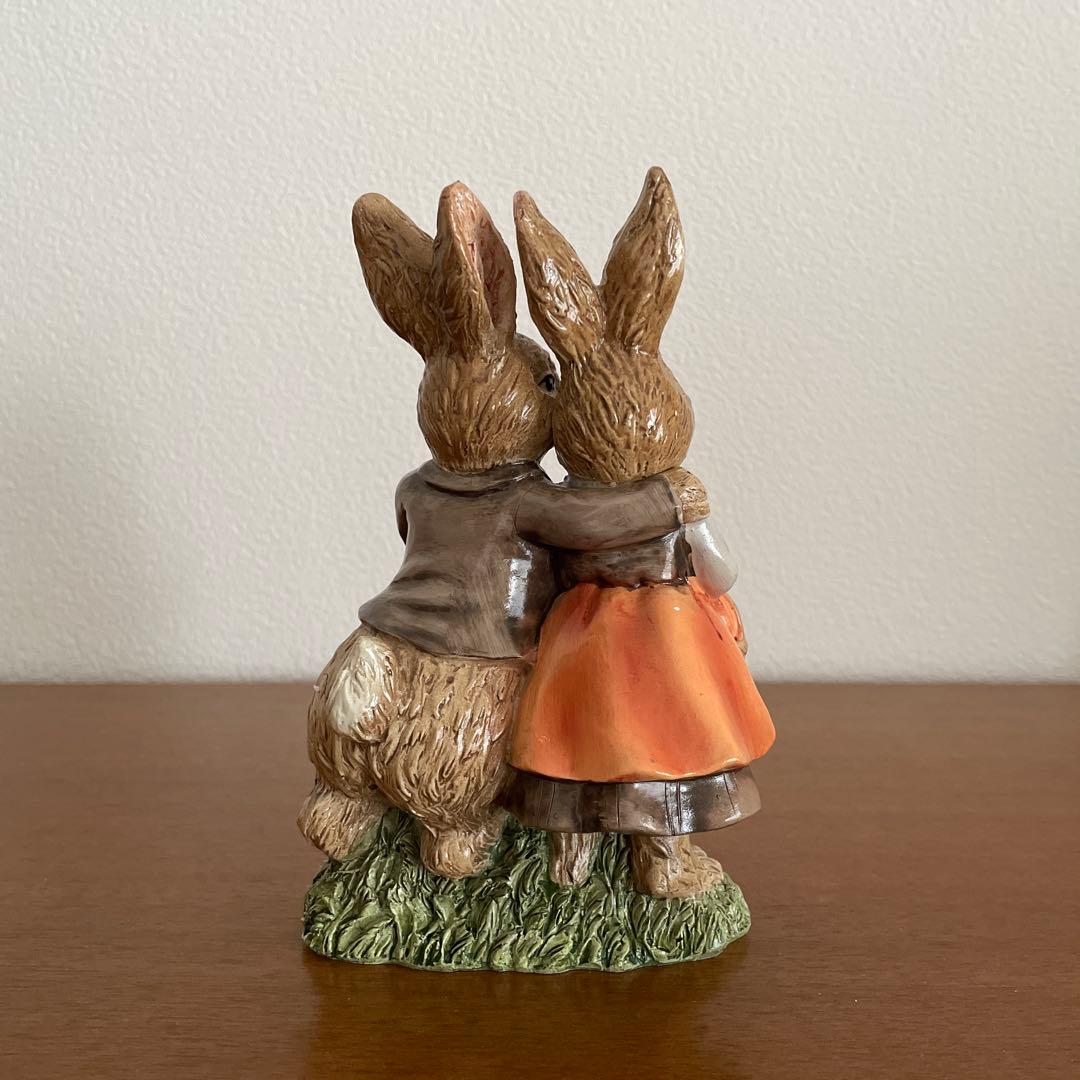 イースターバニー ファミリー 置き物