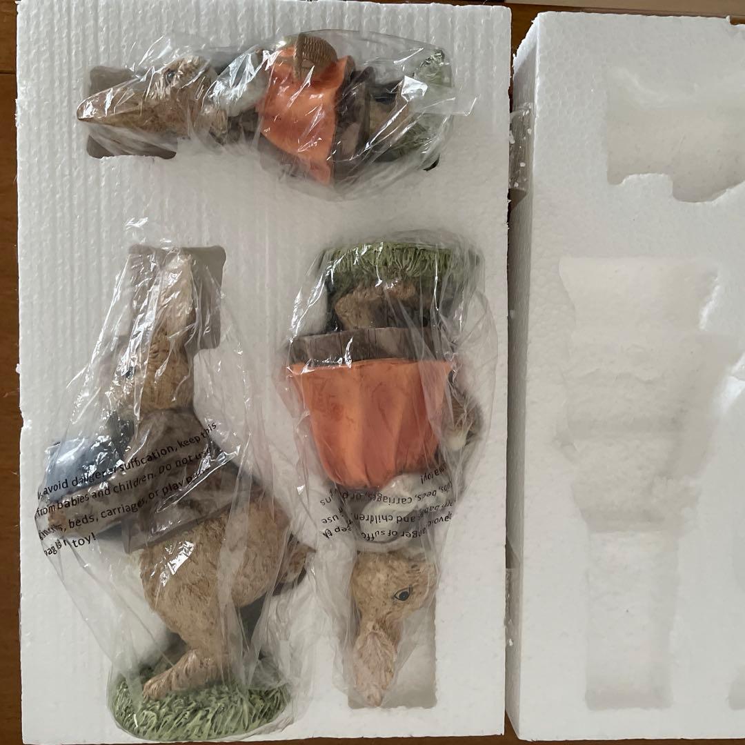 イースターバニー ファミリー 置き物