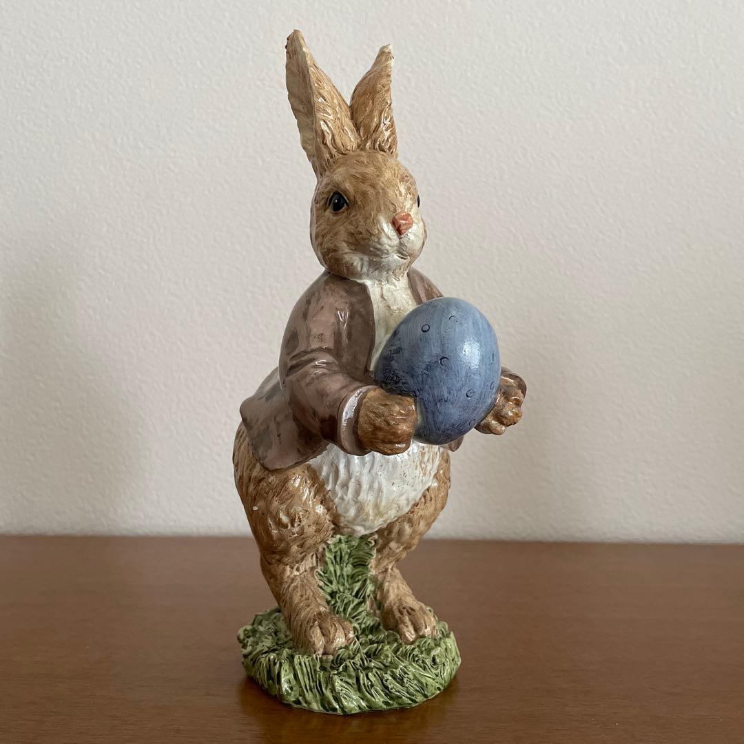 イースターバニー ファミリー 置き物