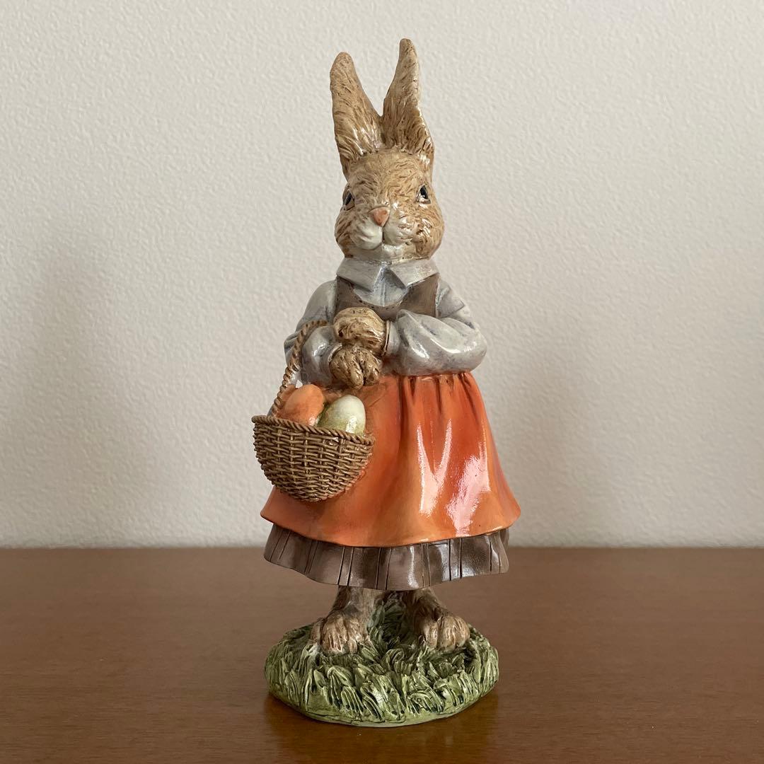 イースターバニー ファミリー 置き物