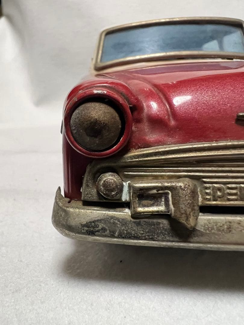 昭和レトロ初代プリンススカイライン　赤色　ブリキ BANDAIバンダイ